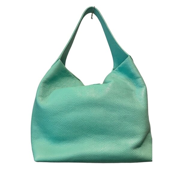 Dooney & Bourke Pebble Grain Logo Lock Sac Handbag Spearmint Tiffany Wallet Key - Picture 10 of 16